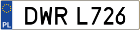 Truck License Plate
